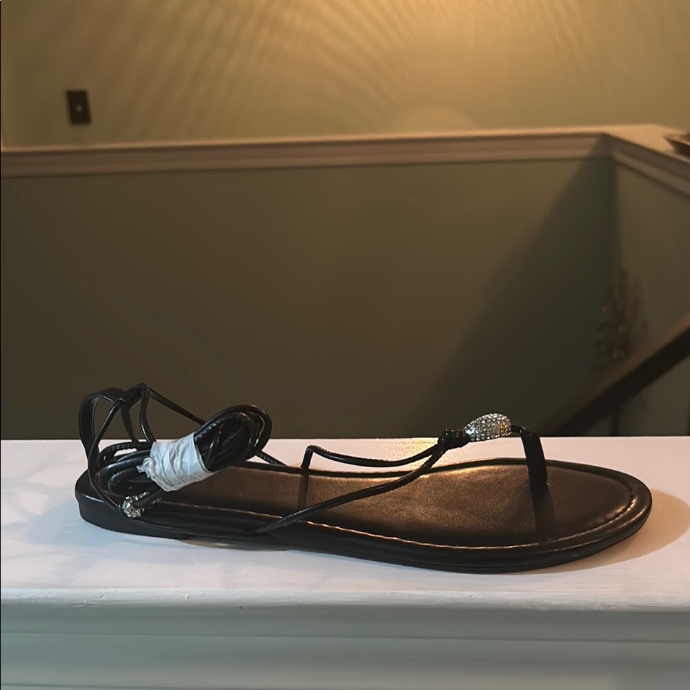 Elegant Black Strappy Sandals